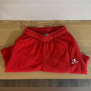 Champion Classic Fleece Sweatpants (red, S)